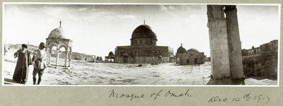Mosque of Omar and General Chaytor talking with a local Imam by Capt. Arthur Rhodes